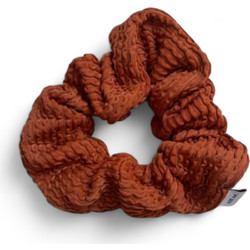 Crinkle Scrunchie Brown SCR304-Καφέ