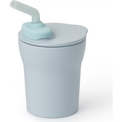 Miniware Des.11 Ποτηράκι με Καλαμάκι Σιλικόνης Ciel 170ml
