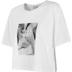 4F Γυναικείο Αθλητικό Crop Top Λευκό H4Z21-TSD029-10S