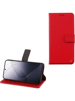 Volte-Tel Allure Magnet Book Stand Clip Θήκη Πορτοφόλι Red (Xiaomi 14 5G)