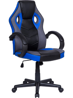 Avant Garde Race Καρέκλα Gaming Δερματίνης Μαύρη Μπλε 13894