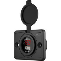 POWERTECH πρίζα USB για σκάφη & οχήματα PTL-006 με οθόνη, 12W, IP65