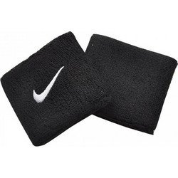 NIKE SWOOSH WRISTBANDS 2 PK BLACK/WHITE