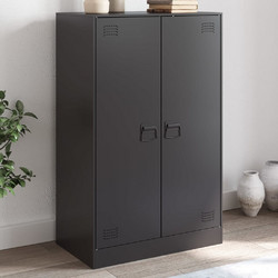 Ντουλάπι Μαύρο 67x39x107 εκ. από Ατσάλι 841661