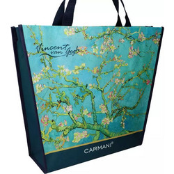 Τσάντα Ώμου Πλαστική Carmani Van Gogh Almond Tree 46x11x38cm 021-9009