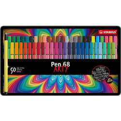 Μαρκαδοράκια Stabilo PEN-68 set 50τεμ. 6850-6