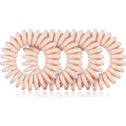 BrushArt Hair Rings λαστιχάκια για τα μαλλιά Nude 4 τμχ