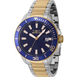 Invicta Pro Diver Ανδρικό Ρολόι με Ασημί Χρυσό Μεταλλικό Μπρασελέ 46071