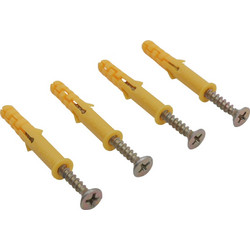 Σετ Βίδα με Πλαστικό Ούπα Φ6x40mm (50τμχ)