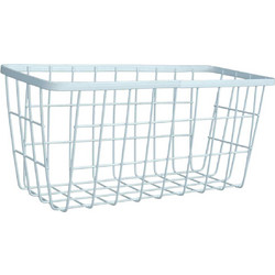 Μεταλλικό Καλάθι Αποθήκευσης 29x12x14cm Άσπρο ή Μαύρο