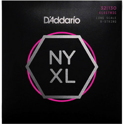 D'Addario NYXL Super Long Σετ 6 Χορδές Ηλεκτρικού Μπάσου Nickel Plated Steel 32-130" Normal Tension