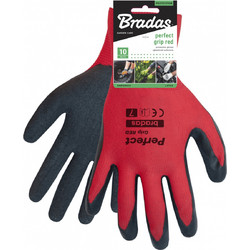 BRADAS Γάντια Εργασίας Latex PERFECT GRIP RED No9