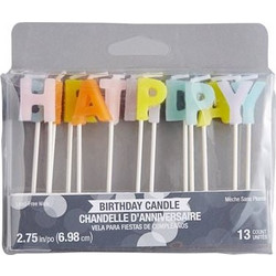 Κεράκια Happy Birthday Pastels Creative Converting (13 τεμάχια)