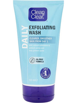 Clean & Clear Exfoliating Daily Wash Λοσιόν Τόνωσης Προσώπου για Ακμή 150ml