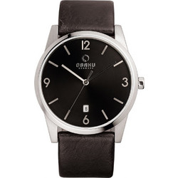 Obaku Ανδρικό Ρολόι με Καφέ Δερμάτινο Λουράκι V169GDCBRB