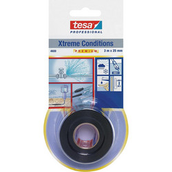 Ταινία αυτοβουλκανιζόμενη Xtreme Conditions Μαύρη Tesa 4600 25mm X 3m