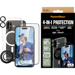 PanzerGlass- iPhone 16 6.1 4-in-1 Protection Bundle - Electronics