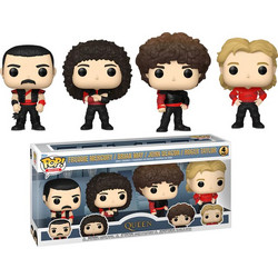 Funko Pop! Rocks Freddie Mercury, Brian May, John Deacon, Roger Taylor 4-Pack Queen