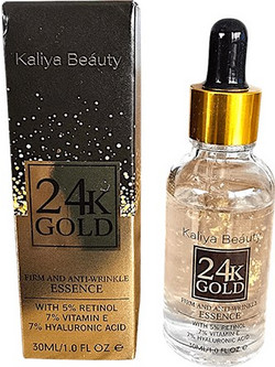 Ορός Προσώπου 24K Gold Με Υαλουρονικό Οξύ Ρετινόλη & Βιταμίνη Ε 30ml