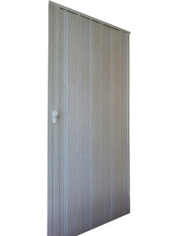 Πτυσσόμενη Πόρτα Φυσαρμόνικα PVC 88X220 Εκρού Κομπλέ