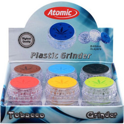 Τρίφτης καπνού AT-Plastic 0212521 Grinder 48mm 3 parts ΚΟΥΤΙ 12 ΤΕΜ