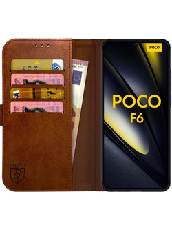 Θήκη Xiaomi Poco F6 Rosso Element PU Πορτοφόλι - Brown (8719246458262)