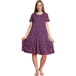 Asel Φόρεμα Homewear Μωβ W5120
