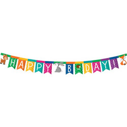 Γιρλάντα Happy Birthday Woodland 2m