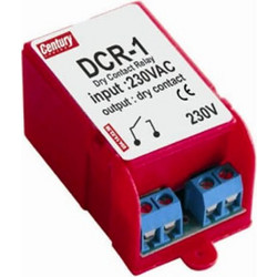 Ρελέ ξηρής επαφής DCR-1 Dry Contact Relay κατάλληλο για αισθητήρες PIR με κοινή φάση εισόδου εξόδου (3 επαφές L,N, έξοδος) 230VAC - 10.004.14.02.56