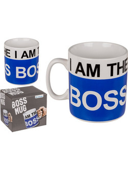 Mug I am the Boss 13 x 11 cm