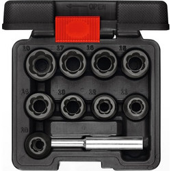 GEDORE red Spiral Flute Extractors 1/2 10-piece
