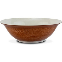 Σαλατιέρα Alexandra 10-085-064 Φ23x7,3cm Brown Nava Medium Πορσελάνη