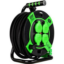 REV Cable Drum Resin 25m IP 44 4-fold sw gn
