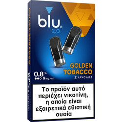 Blu 2.0 Golden Tobacco Pod 9mg Καπνική 1.9ml