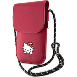 Hello Kitty - Δερμάτινη Θήκη Ονείρων (HKOWBSKCDKP) - Θήκη Τηλεφώνου, Χιαστί - Ροζ