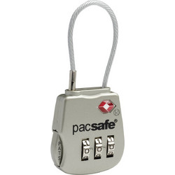 Pacsafe Prosafe 800 TSA Cable Combination Lock Silver