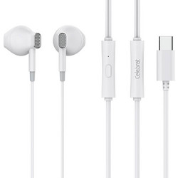 Celebrat D12 Handsfree Earbud USB-C White