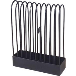 Βάση Μεταλλική για Φιδάκι Σπιράλ 13x4.5x17cm Μάυρο