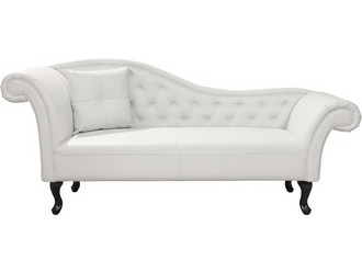 ΑΝΑΚΛΙΝΔΡΟ T.CHESTERFIELD FB93007.02 PU ΛΕΥΚΟ-ΜΑΥΡΑ ΠΟΔΙΑ 190x61x84Yεκ