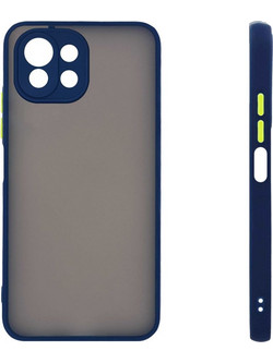 Sonique Color Button Bumper Θήκη Xiaomi Mi 11 Lite 4G / Mi 11 Lite 5G Blue