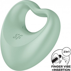Satisfyer Perfect Pair 3 Δαχτυλίδι Πέους Σιλικόνης με Δόνηση Πράσινο