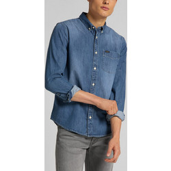 Lee Ανδρικό Πουκάμισο Μακρυμάνικο Τζιν L880PLQK Tide Blue