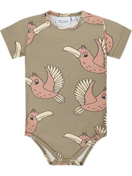 DEAR SOPHIE Κοντομάνικο κορμάκι Birdie Khaki