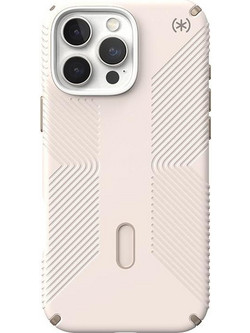 Speck Iphone 16 Pro Max Case (150725-3214) Presidio Pro Grip + Clicklock (Bleached BONE/Heirloom GOLD)