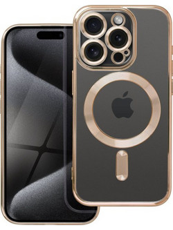 iS TPU MAG ELECTRO IPHONE 15 PRO trans gold backcover