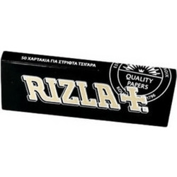 Χαρτάκια Στριφτού Rizla Black (Μαύρο) 1τμχ-(50 Φύλλα)