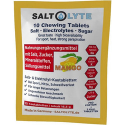 Saltolyte Salt & Electrolytes Mango 10 Μασώμενα Δισκία