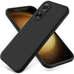 Back Cover Σιλικόνης Μαύρο (Oppo A60)