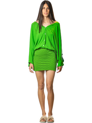 Miss Bikini Mini Φόρεμα για Γάμο / Βάπτιση Lime V3054D
