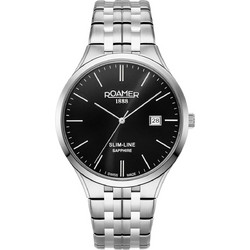 Roamer Slim-Line Classic Ανδρικό Ρολόι με Ασημί Μεταλλικό Μπρασελέ 512833415520